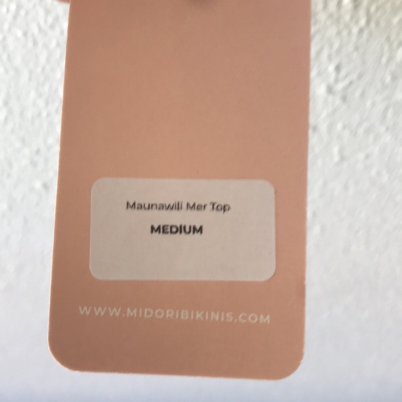 NWT Midori Bikinis Maunawili Mer Top Medium - Picture 5 of 7